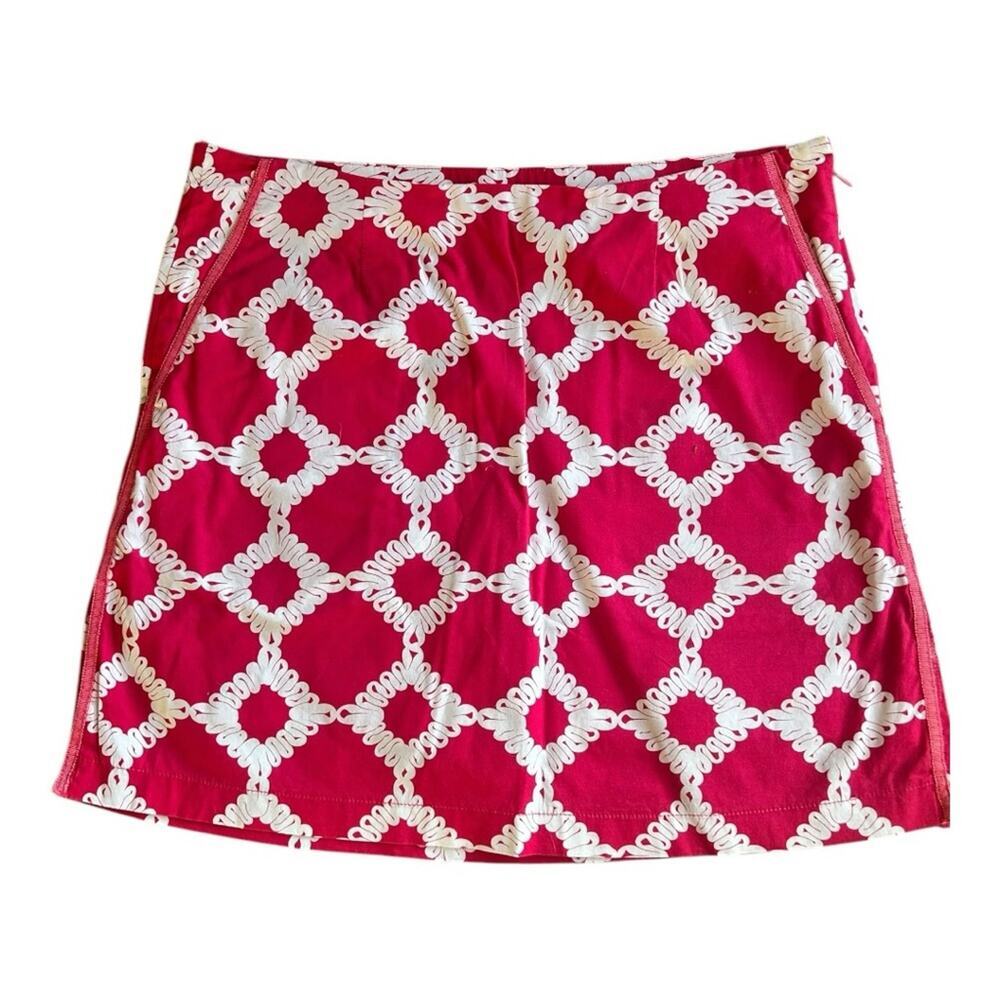 Golftini Fuschia pink geometric print skort Size 2